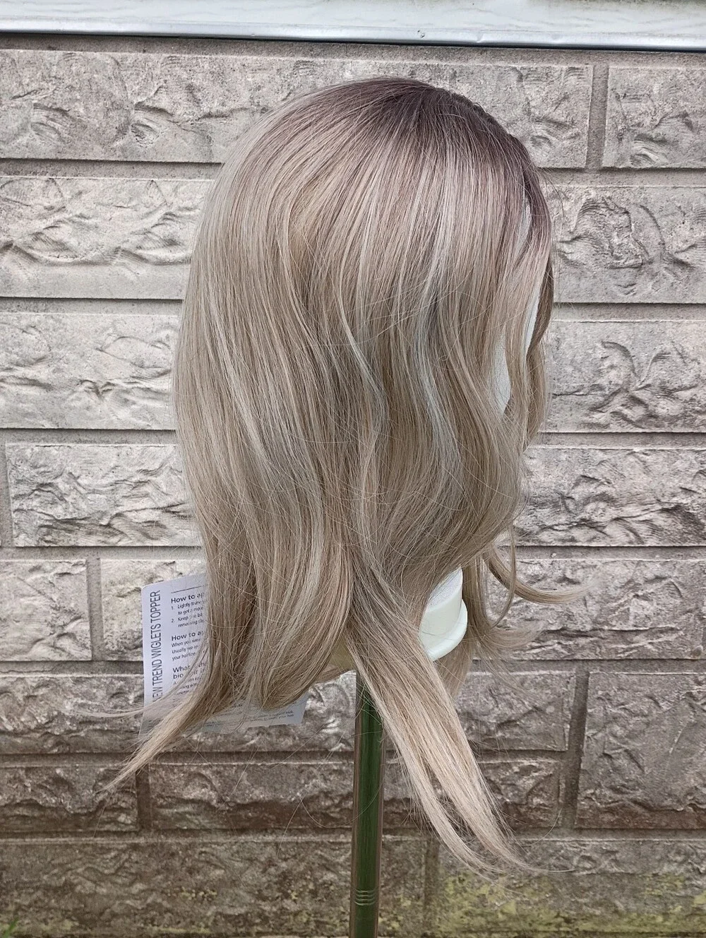 Brunette To Blonde Lace Front Wig Topper Hair Extension